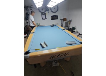 二手台湾尊爵T88米黄色台球桌