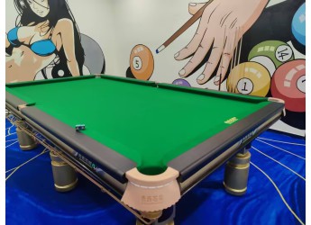 二手乔氏石库钢库黑八台球桌