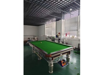 宝山办公室银腿实木库台球桌
