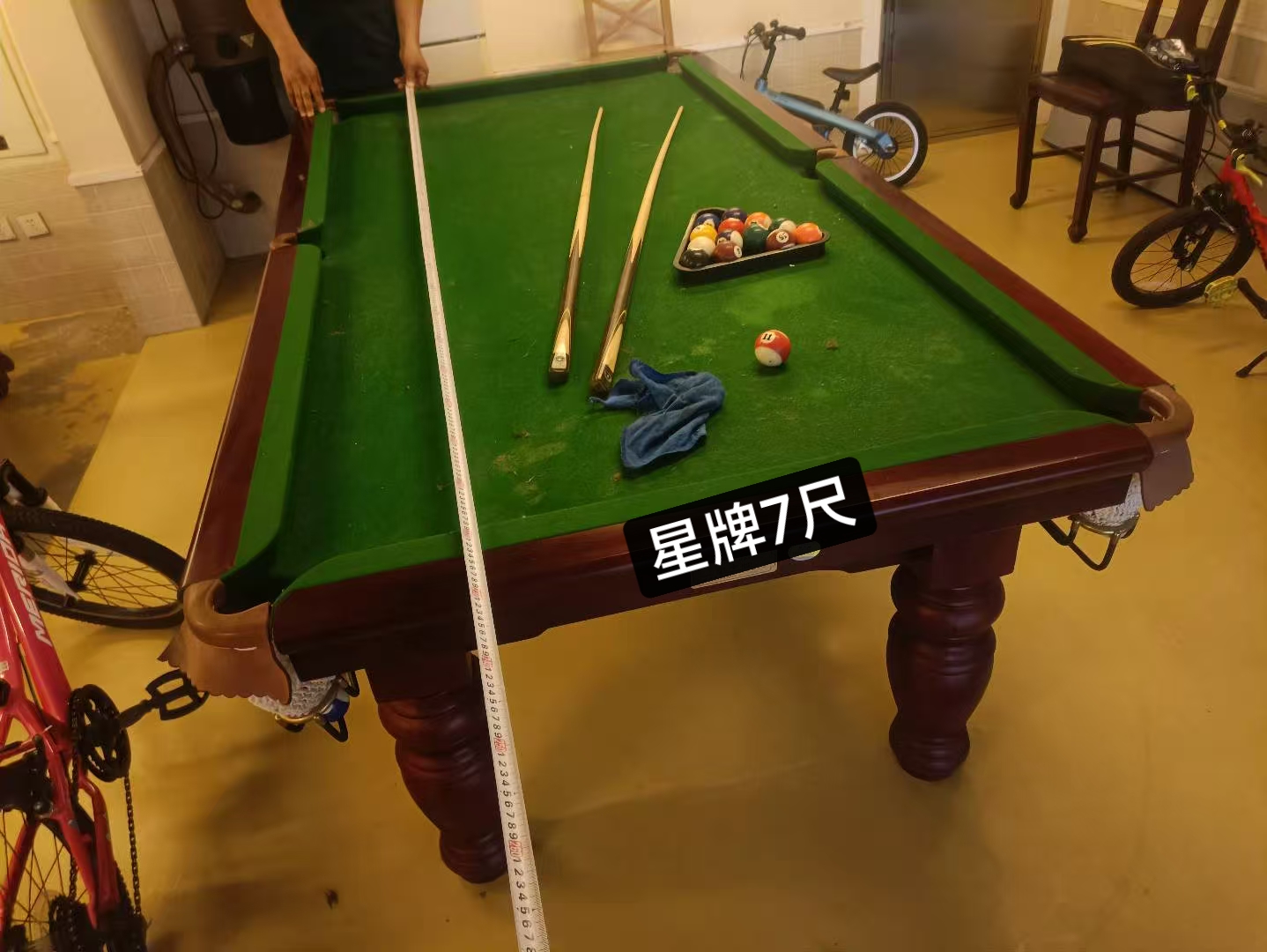 二手星牌7尺台球桌 全球限量