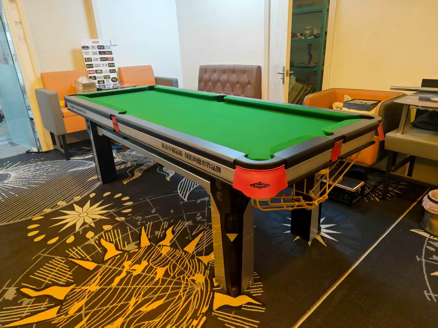 7个洞5分点家用训练台2.6*1.2米钢库